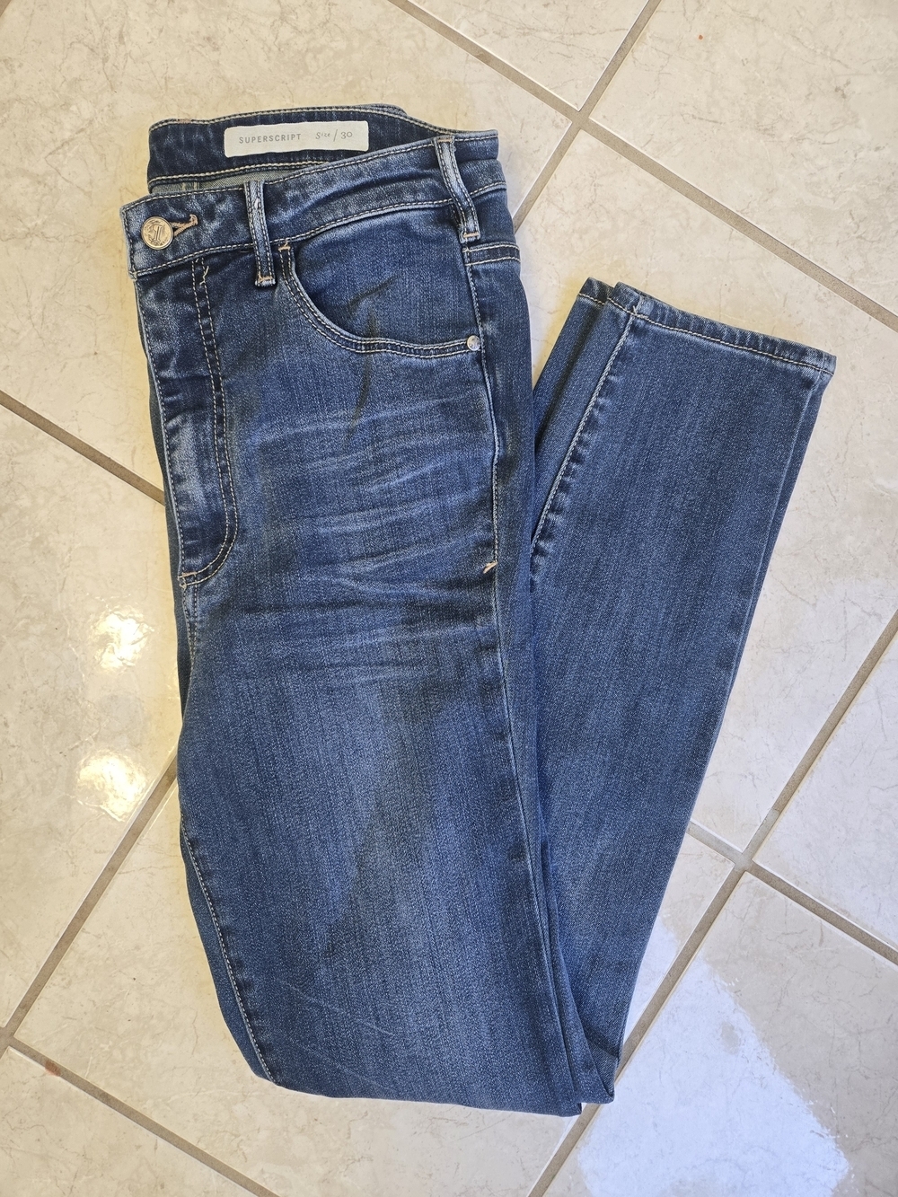 Anthropology Pilcro Women's Slim Straight Jeans - Blue Size 30
